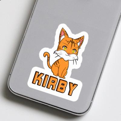 Kirby Autocollant Chat Laptop Image