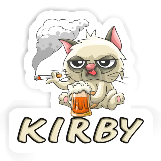 Chat fumeur Autocollant Kirby Image