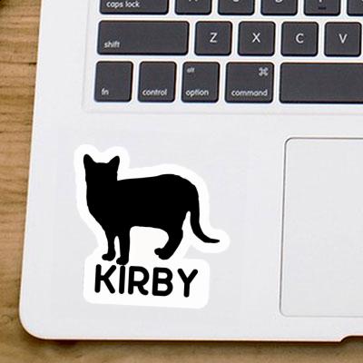 Aufkleber Kirby Katze Notebook Image