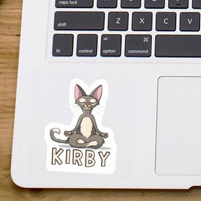 Sticker Kirby Katze Laptop Image