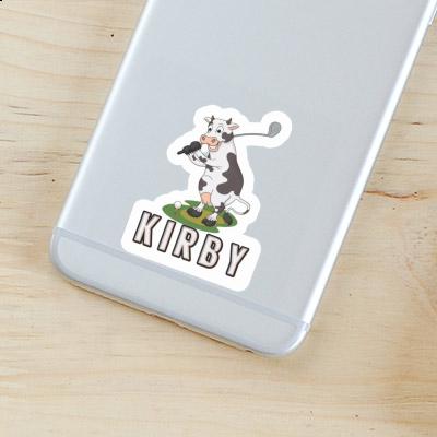 Golf Cow Sticker Kirby Laptop Image