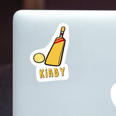 Sticker Kirby Cricket Bat Laptop Image