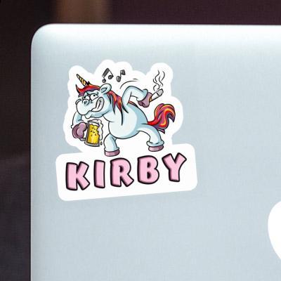 Kirby Sticker Party Unicorn Notebook Image