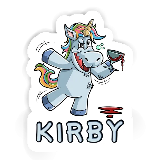 Sticker Wine Unicorn Kirby Gift package Image