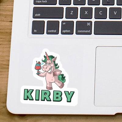 Autocollant Licorne festive Kirby Notebook Image