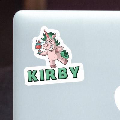 Party Unicorn Sticker Kirby Laptop Image