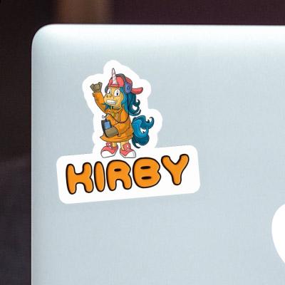 Sticker Hip-Hop Unicorn Kirby Laptop Image