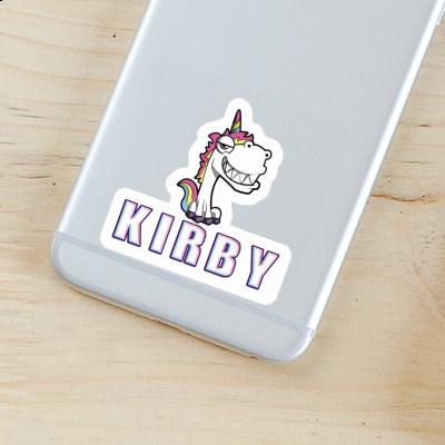 Sticker Kirby Grinning Unicorn Laptop Image