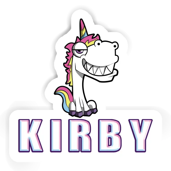 Sticker Kirby Grinning Unicorn Gift package Image