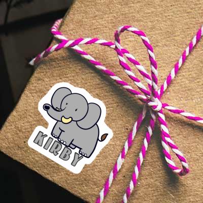 Sticker Kirby Elephant Gift package Image