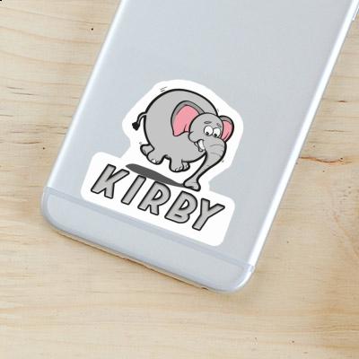 Jumping Elephant Sticker Kirby Notebook Image