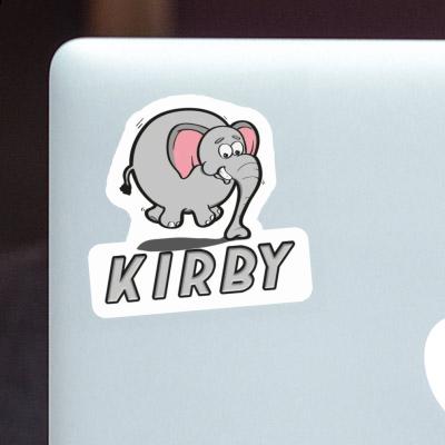 Jumping Elephant Sticker Kirby Notebook Image