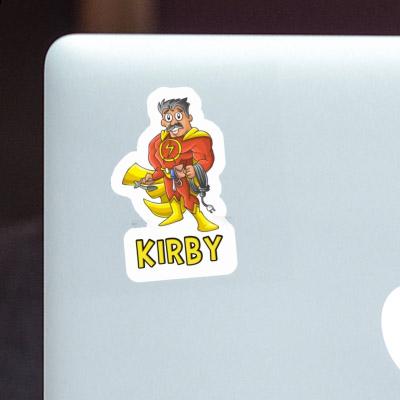 Electrician Sticker Kirby Laptop Image