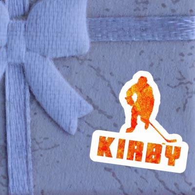 Kirby Autocollant Joueur de hockey Notebook Image