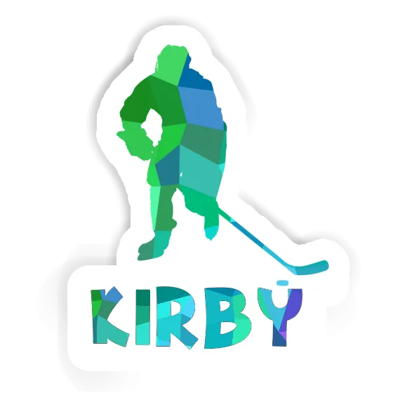 Autocollant Kirby Joueur de hockey Notebook Image