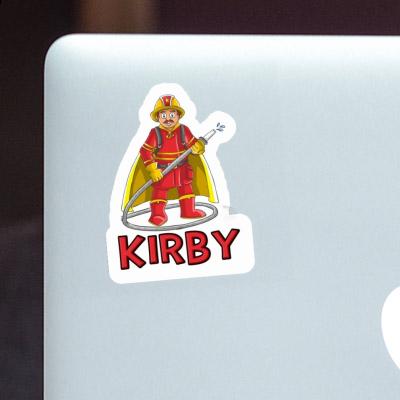 Sticker Kirby Firefighter Laptop Image