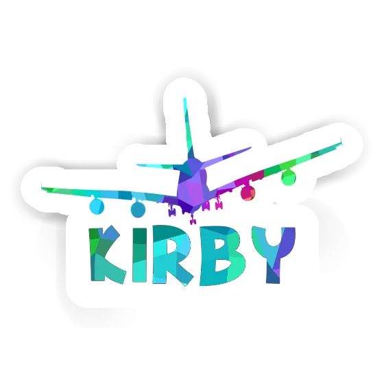 Sticker Kirby Airplane Notebook Image