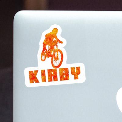 Freeride Biker Sticker Kirby Notebook Image