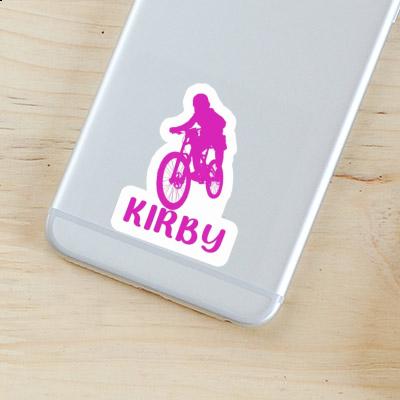 Sticker Freeride Biker Kirby Notebook Image