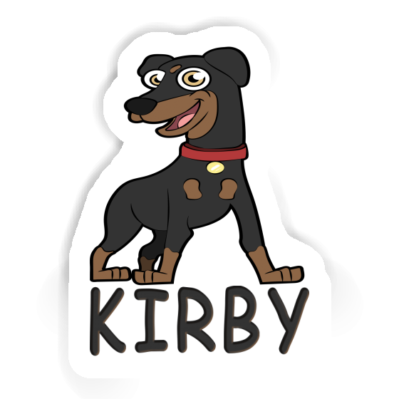 Sticker Kirby German Pinscher Notebook Image