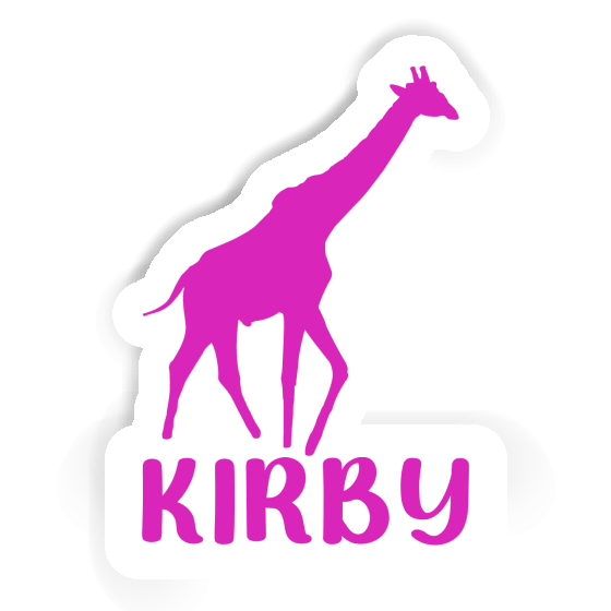 Autocollant Kirby Girafe Gift package Image