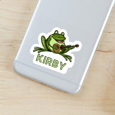 Sticker Kirby Guitar Frog Notebook Image