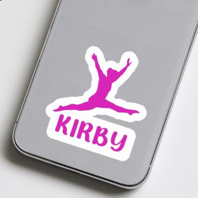 Kirby Sticker Gymnast Laptop Image