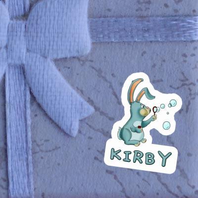 Sticker Soap Bubbles Rabbit Kirby Laptop Image