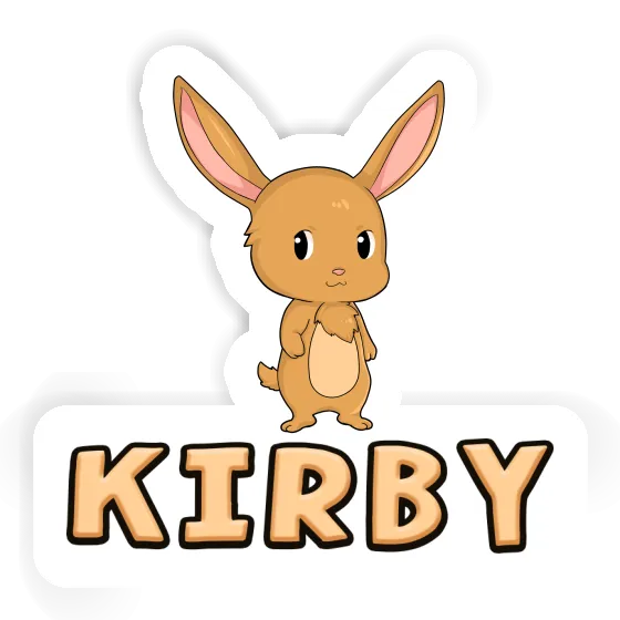 Sticker Rabbit Kirby Laptop Image