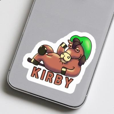 Sticker Lying horse Kirby Laptop Image