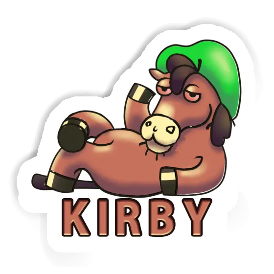 Sticker Lying horse Kirby Gift package Image