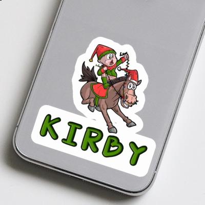 Kirby Sticker Weihnachtspferd Notebook Image