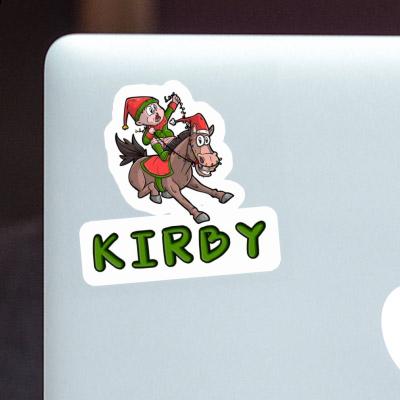 Sticker Christmas Horse Kirby Notebook Image