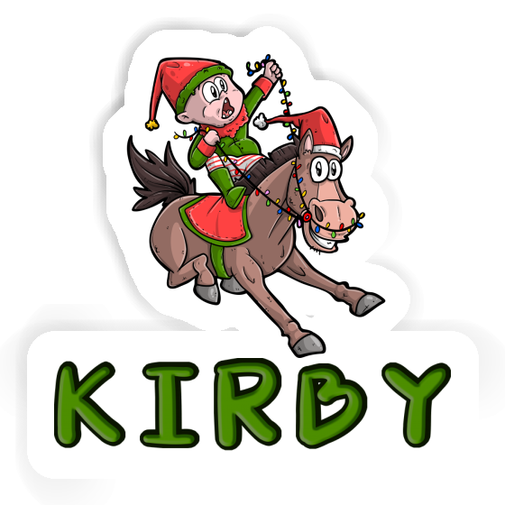 Kirby Sticker Weihnachtspferd Gift package Image