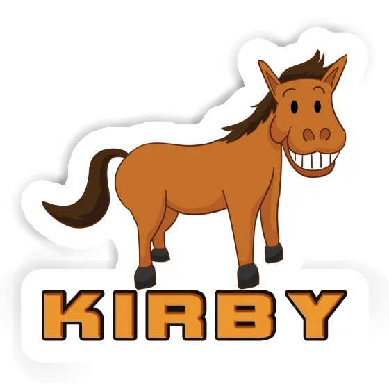 Sticker Grinning Horse Kirby Notebook Image