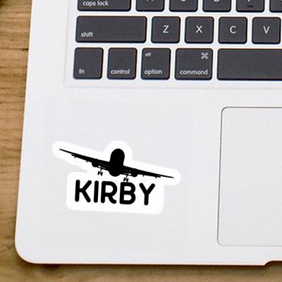 Kirby Sticker Airplane Image