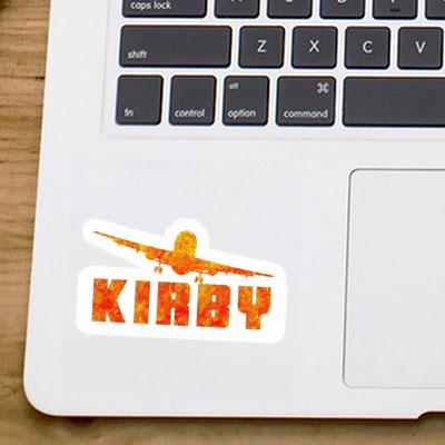 Kirby Sticker Airplane Laptop Image