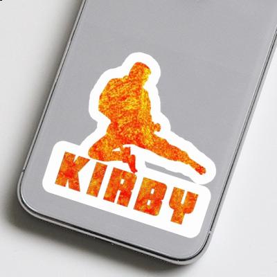 Kirby Sticker Karateka Notebook Image