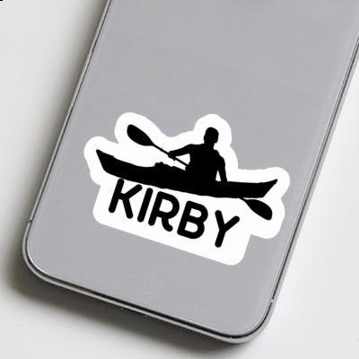 Sticker Kirby Kajakfahrer Notebook Image