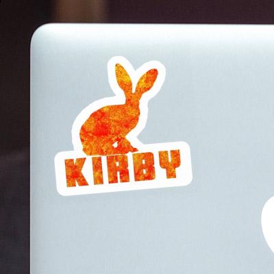 Sticker Rabbit Kirby Laptop Image