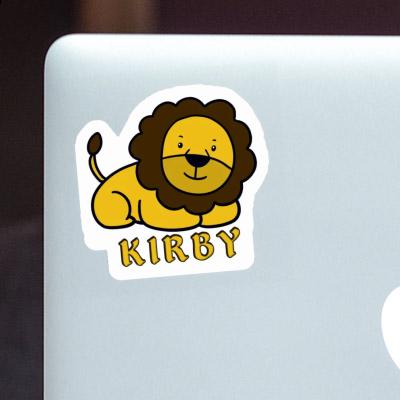 Kirby Autocollant Lion Notebook Image