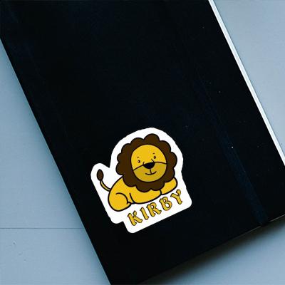 Kirby Sticker Lion Notebook Image