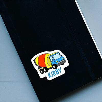 Sticker Kirby Mixer Truck Laptop Image