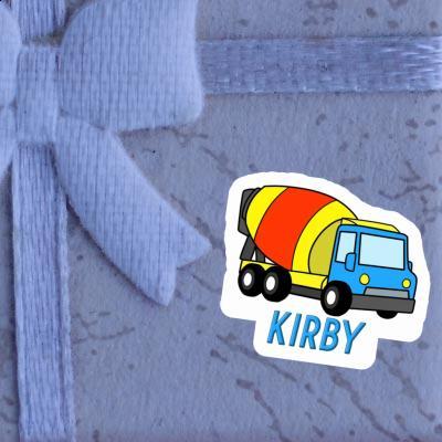 Sticker Kirby Mixer Truck Notebook Image