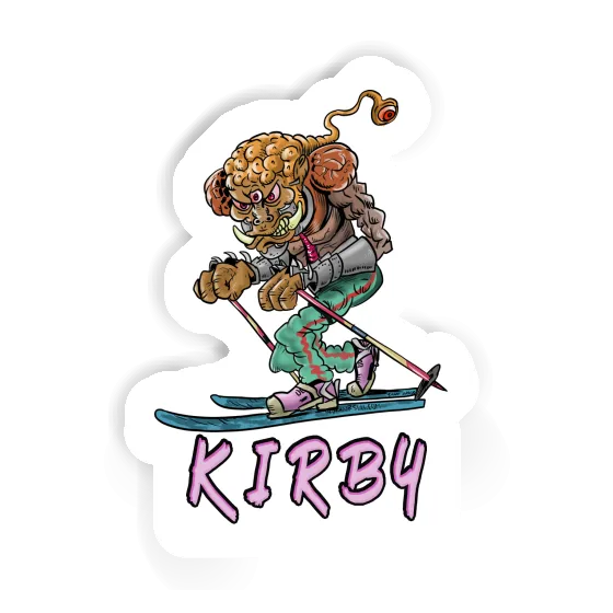 Sticker Kirby Skier Image