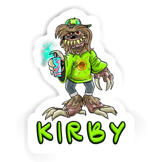 Sticker Kirby Monster Laptop Image