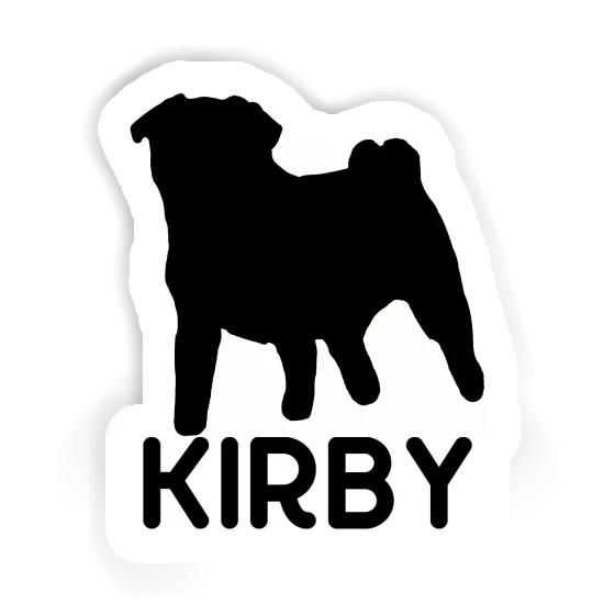 Sticker Kirby Pug Laptop Image