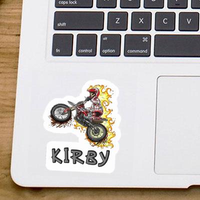 Motocrosser Sticker Kirby Notebook Image