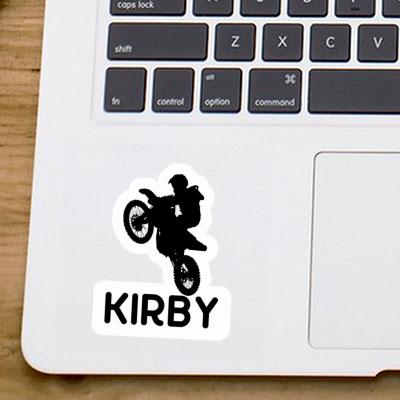 Kirby Autocollant Motocrossiste Laptop Image