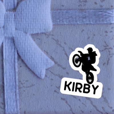 Kirby Autocollant Motocrossiste Gift package Image